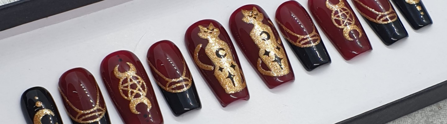 Witchy False Nails