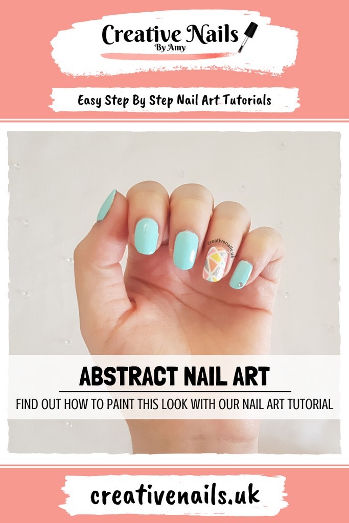 abstract easy step by step nail art tutorial