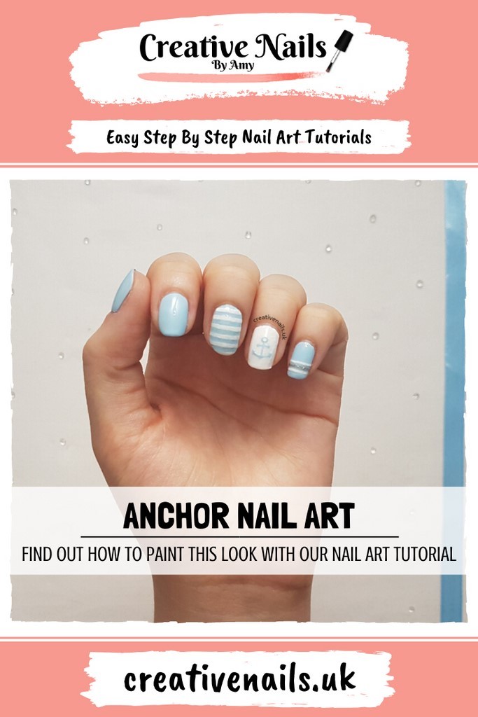 anchor easy step by step nail art tutorial