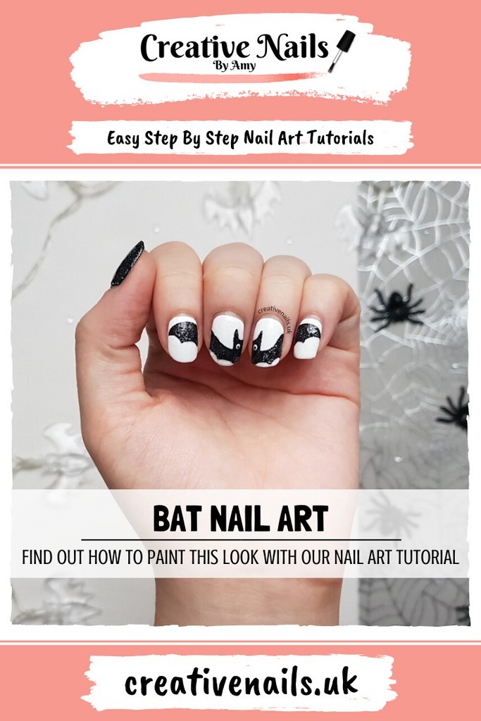 bat easy step by step nail art tutorial