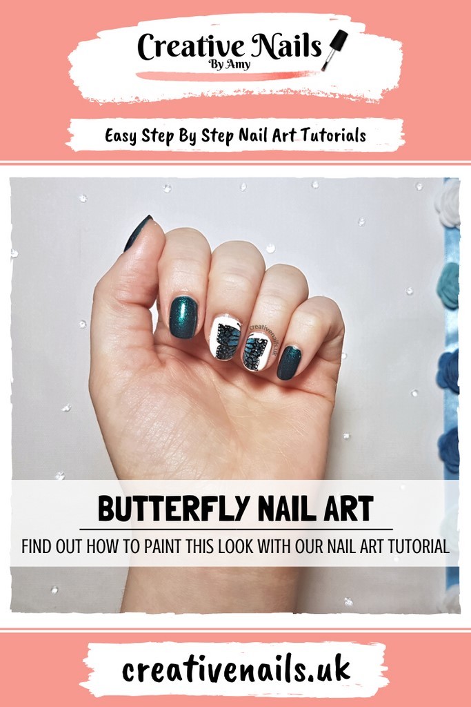 butterfly easy step by step nail art tutorial