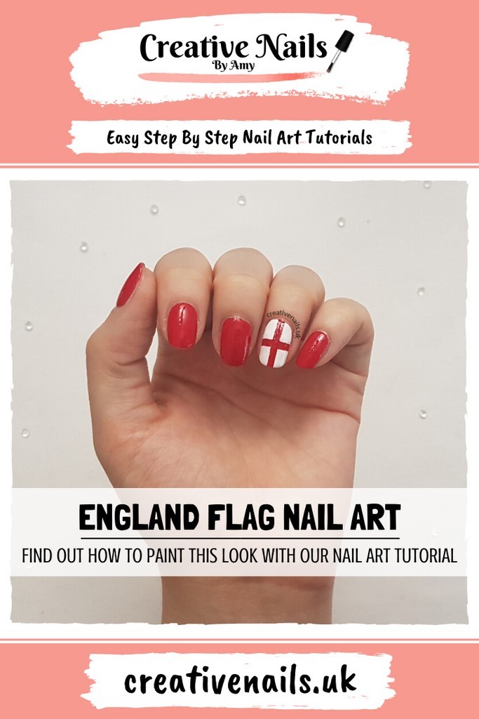 england flag easy step by step nail art tutorial