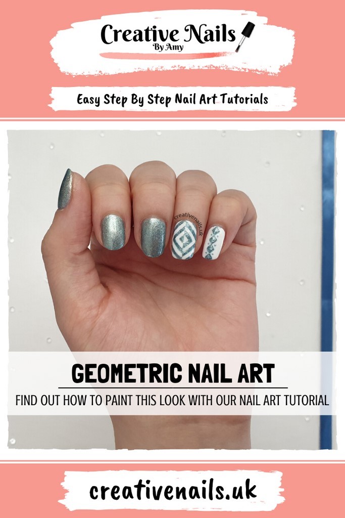 geometric easy step by step nail art tutorial