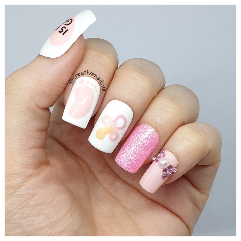 Gender Reveal 2 / Baby Shower Nail Art Decals Waterslide Stickers Set of 50  Bonus , Instructions , Free US Shipping - Etsy Norway