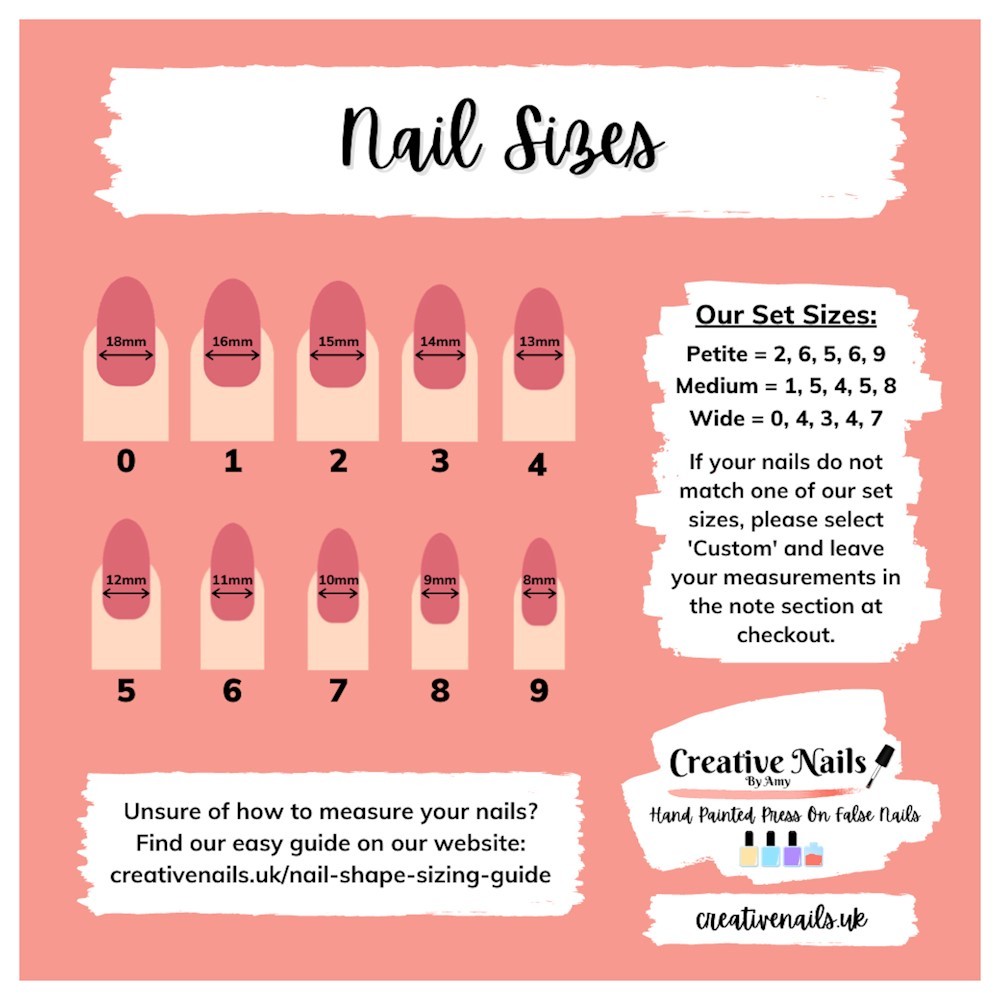 False Nails Sample Sizing Pack Creative Nails