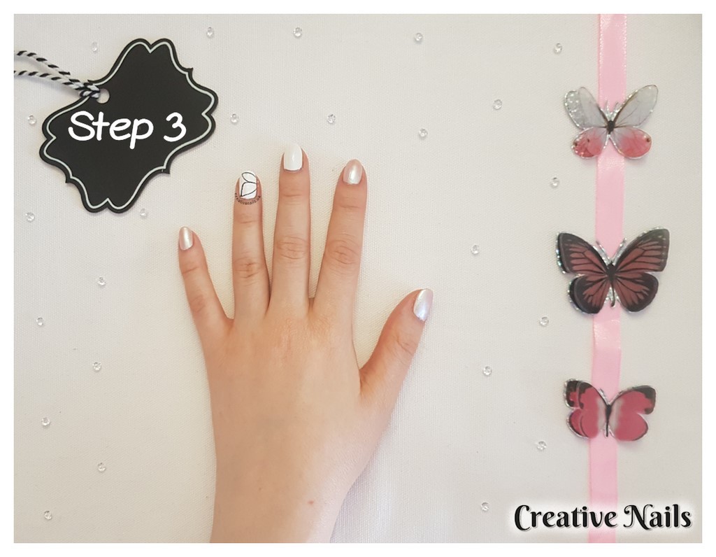butterfly nail art designs step by step