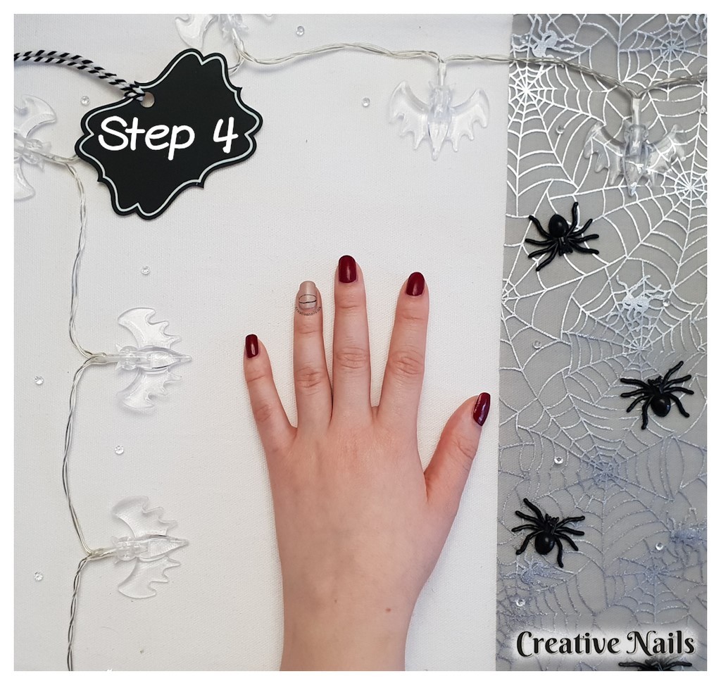 easy halloween nail art