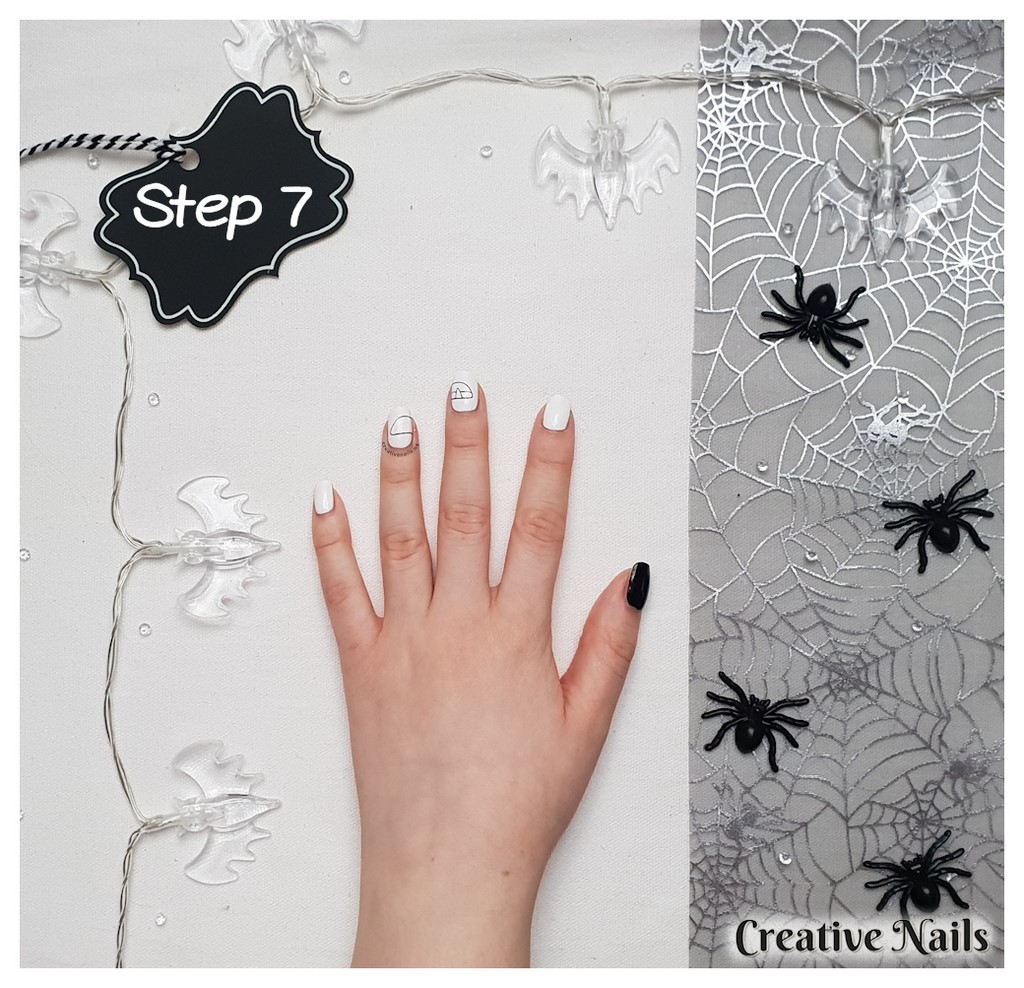 spooky nail art