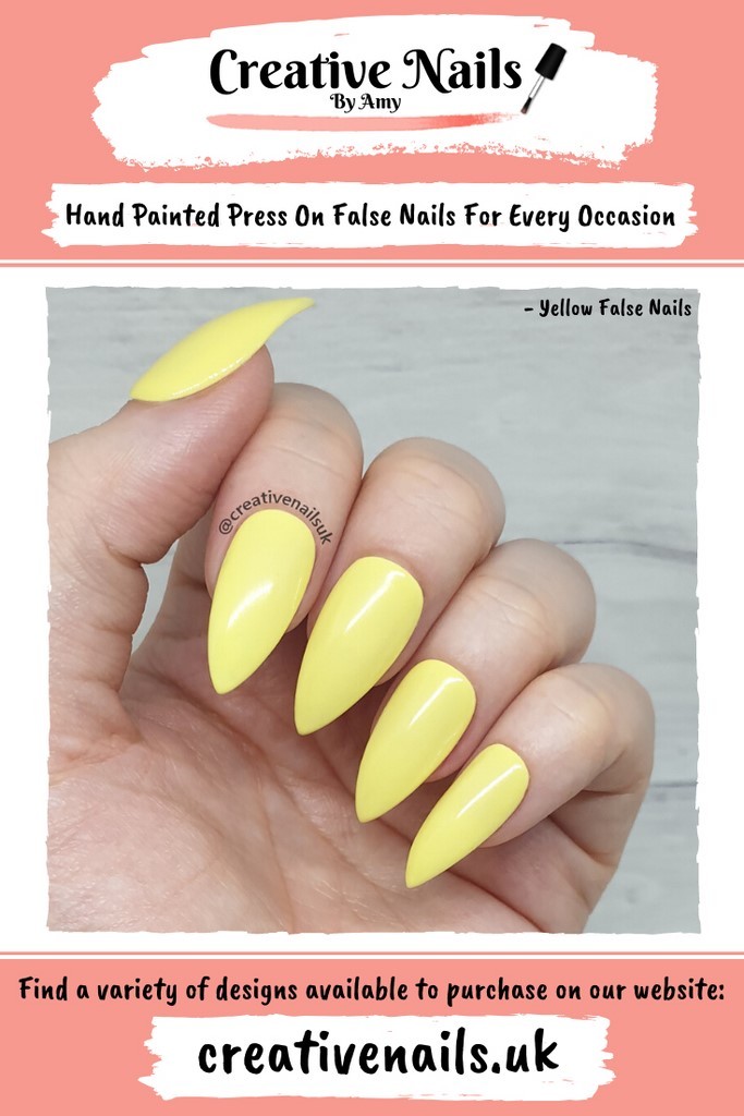 pastel yellow acrylic nails
