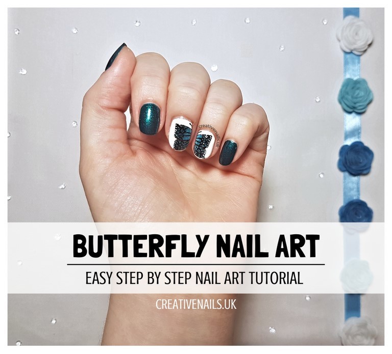 butterfly nail art tutorial