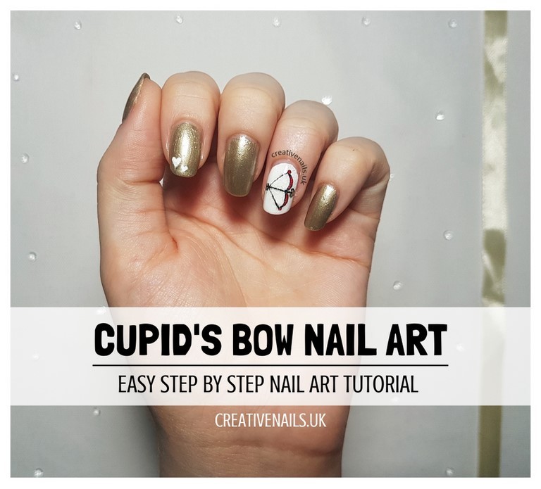 cupid's bow nail art tutorial