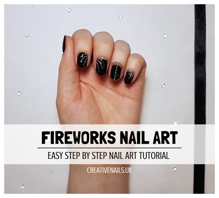 fireworks nail art tutorial