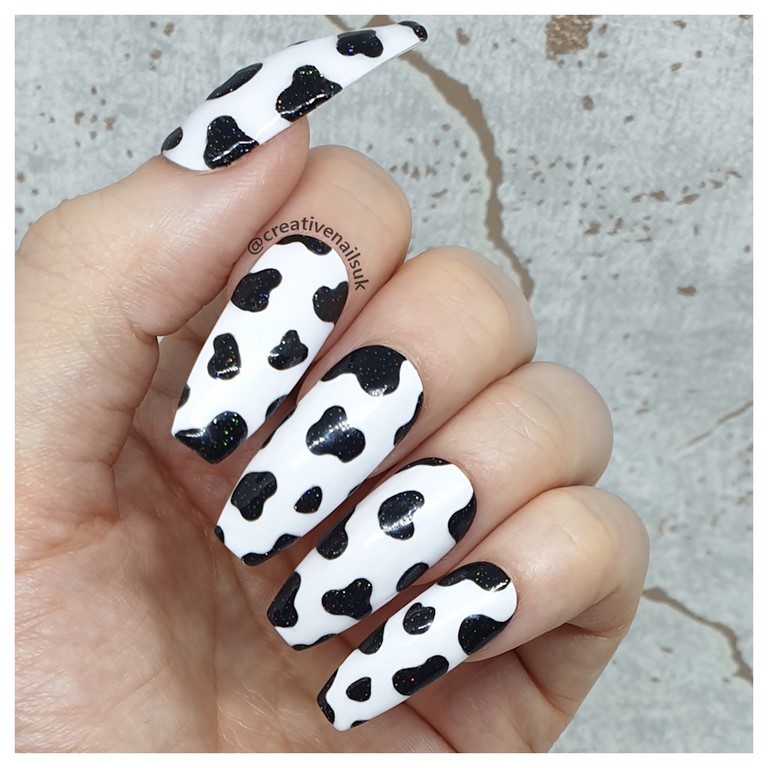 cow print manicure