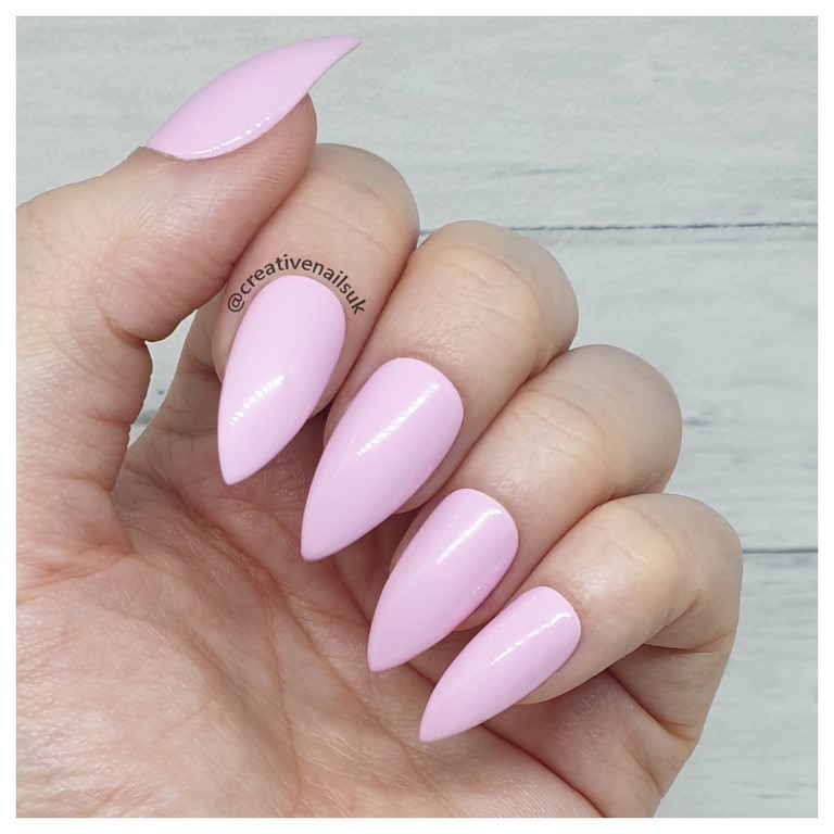 pink fake nails