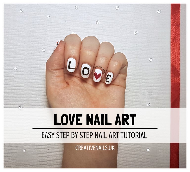 love nail art tutorial