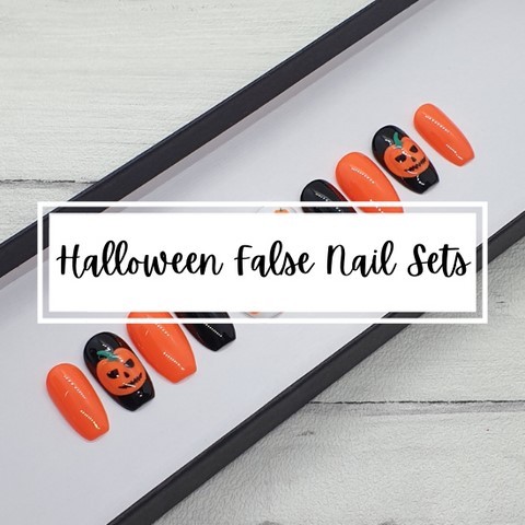 halloween false nails