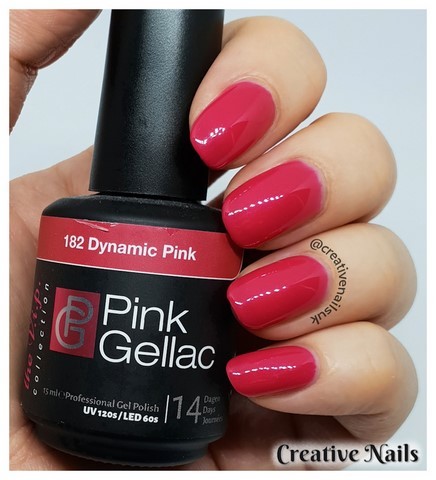 pink gellac gel polish dynamic pink
