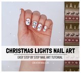 christmas lights nail art