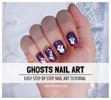 ghost nail art tutorial