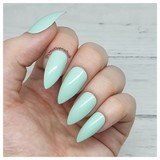 pastel green fake nails