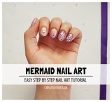 mermaid nail art tutorial