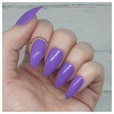 purple false nails