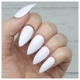 white fake nails