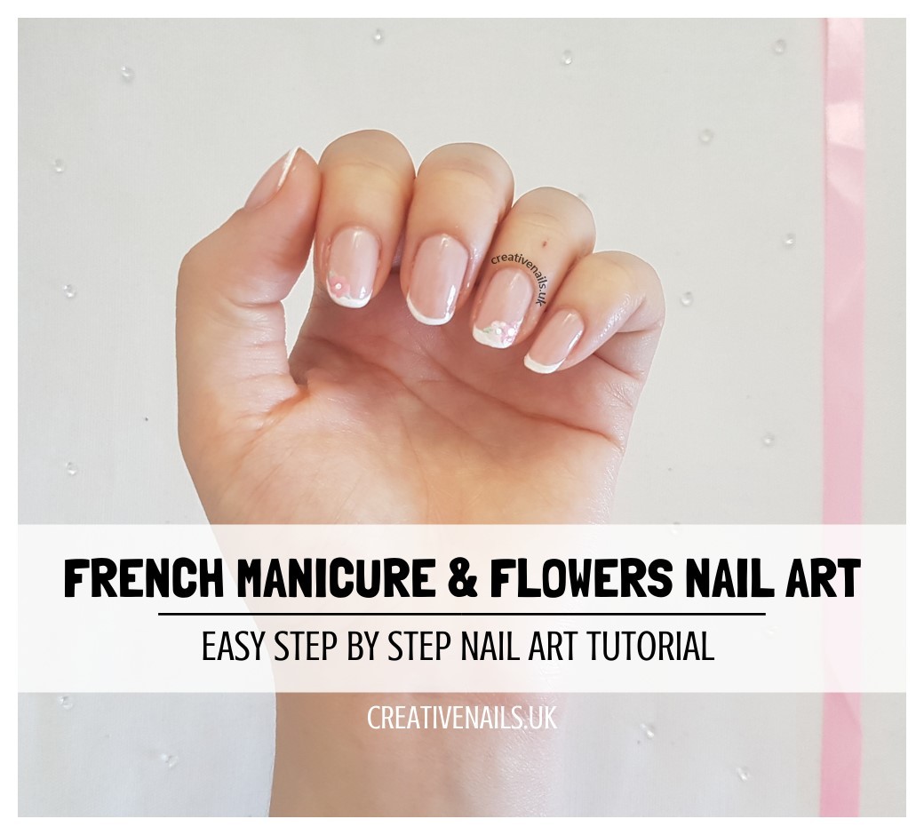 Brush up and Polish up!: CND Shellac Nail Art - French Manicure with Black  Bows