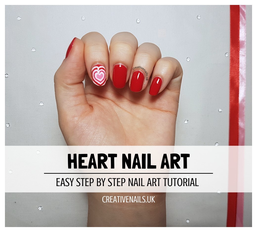 Valentine's Day Nail Art 2024 #1 | Red Nails With Heart Nail Design -  YouTube