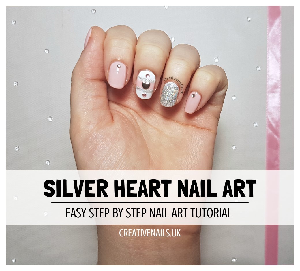 easy heart nail designs