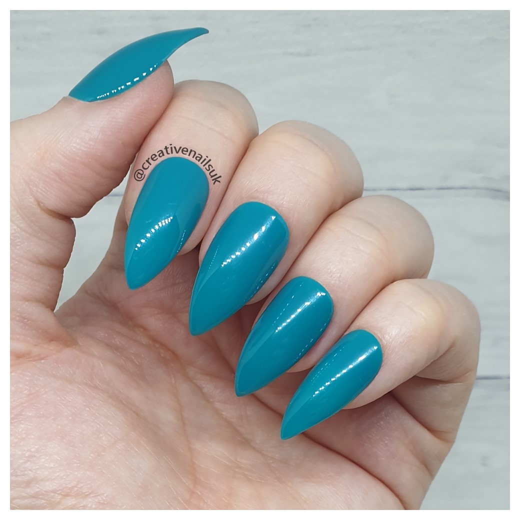 Buy Reusable Teal Light Turquoise Solid Color Press on Nails Online in  India - Etsy